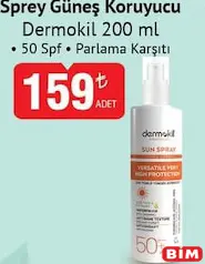 DERMOKİL SPREY GÜNEŞ KORUYUCU 50 SPF 200 ML